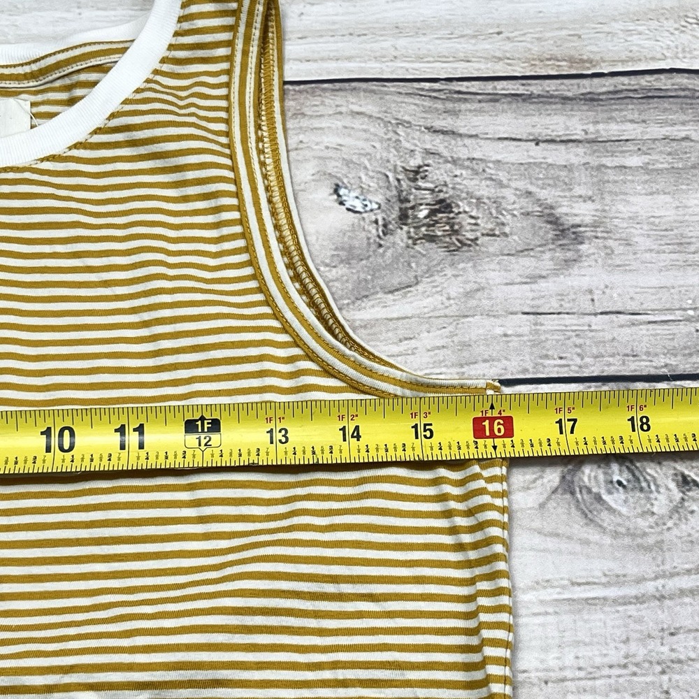 Pact Womens Organic Cotton Tank Top Size S Striped Sustainable Minimalist Muscle - Picture 5 of 6